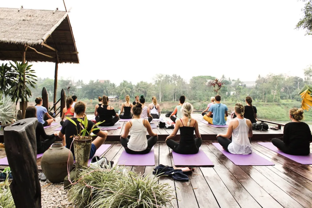 Yoga class at Utopia