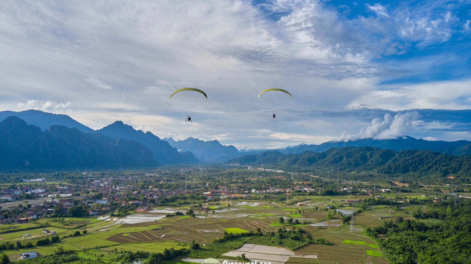 Exploring Vang Vieng - In the Air