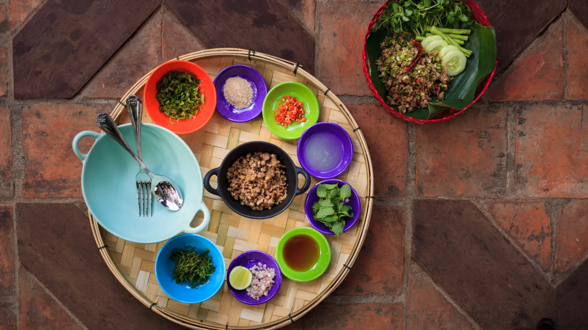 Food Menu in Manda Lao, Luangprabang