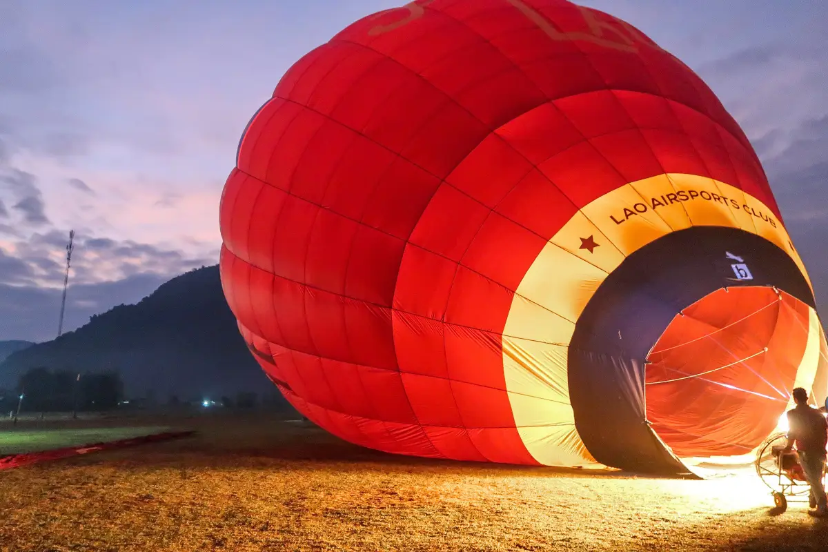 Hot Air Balloon Ride Experience Over Vang Vieng