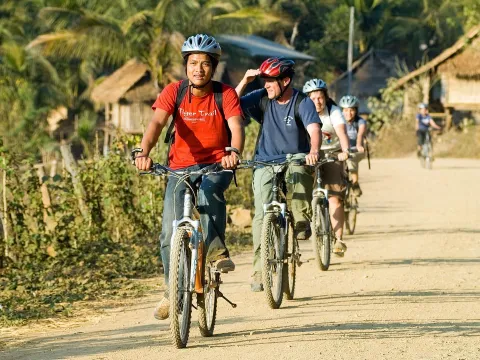 1 Day Mountain Biking On-Road  & Tad Sae Waterfall