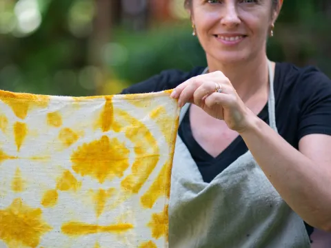 Natural Tie-Dye Napkin Experience