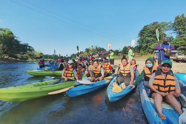 Half-Day Kayaking 5km and visit Tham Norn Cave
